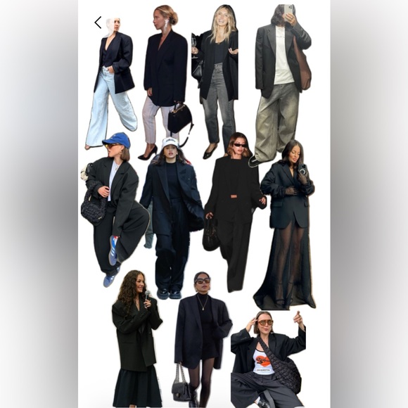 Norton NWT Black Timeless Chic Classic Black Blazer 90s Vintage Women’s 18 - Picture 2 of 7